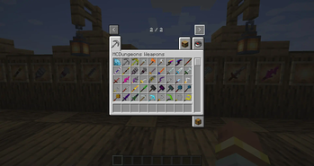 Weapons Page of the Mod