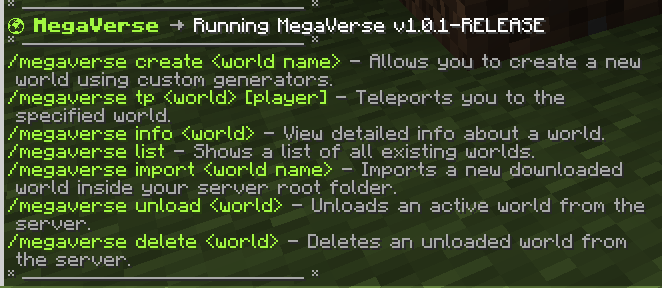 Main command appearance