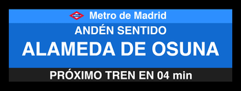 Pid: Dir Alameda de Osuna (Moderno) | (Modern)