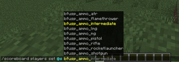 Get ammo with commands