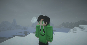 Breath effect in snow biome