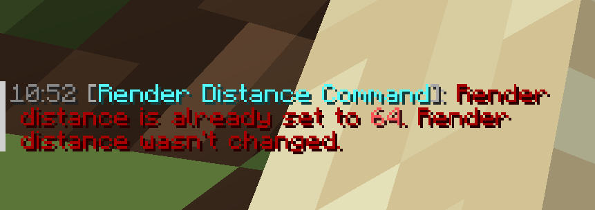 Already Same Distance Set Error Message