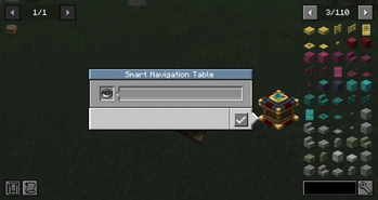 Navigation table GUI