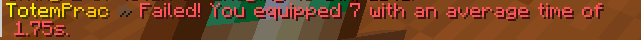 failed message