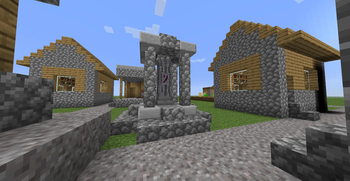 Dormant Obelisk in a village