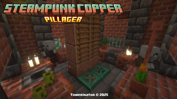 Steampunk Copper Tower Interior