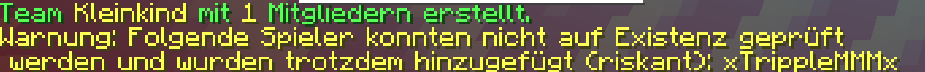 Warning for non seen players
