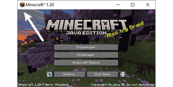 Classic Minecraft window icon