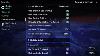 Config Screen