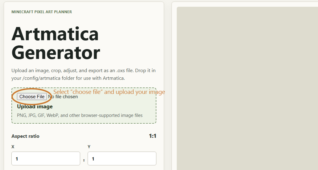 Upload Image to Blockmap Generator