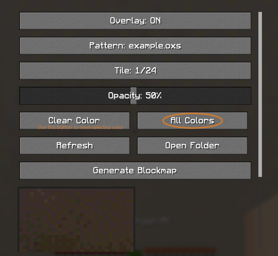 Open Config Menu