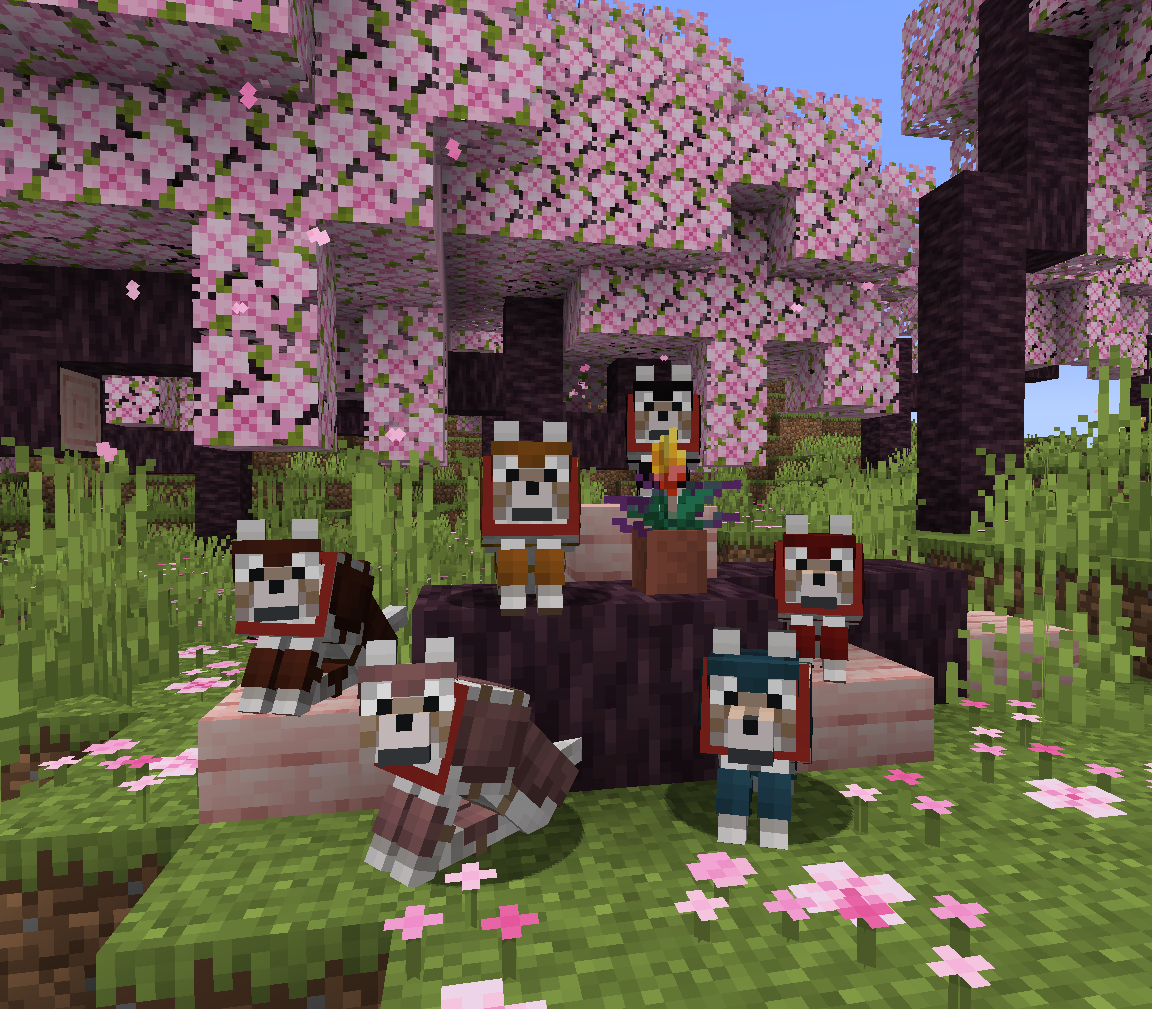 Mojang listens to us, makes Minecraft wolf armor more protective (and  colorful) to keep our furry friends safe