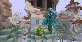 Crystal Tree Next to an Aether Village