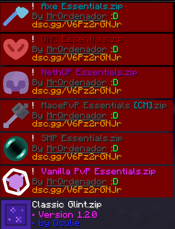 Resource packs