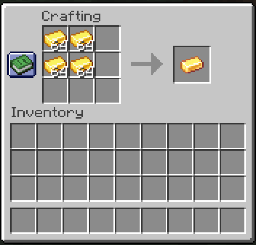 The Compressed Gold Ingot Recipe