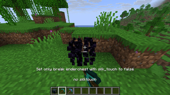mining enderchest without silktouch and with the mod disabled