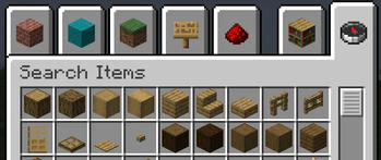 No search bar in Search Items tab
