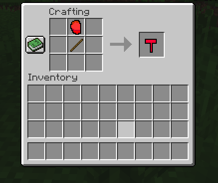 Crafting for red meat pickaxe