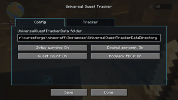 Config Screen
