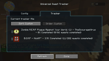 Tracker Screen
