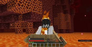 You can now float in the nether lava, with boats and boots of special enchantment