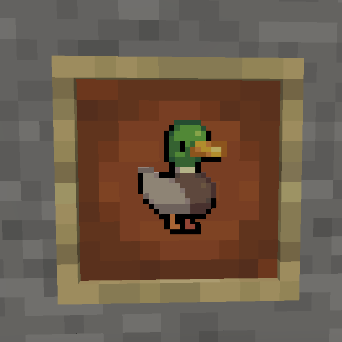 duck in frame