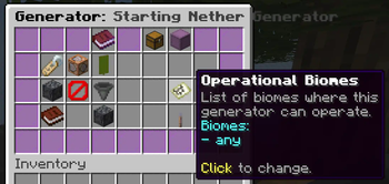 Generator settings