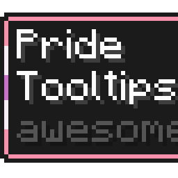 Sapphic Pride Flag Tooltip (Frame-only 5-Color Turned)
