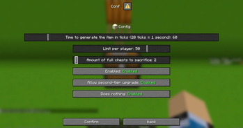 item config menu