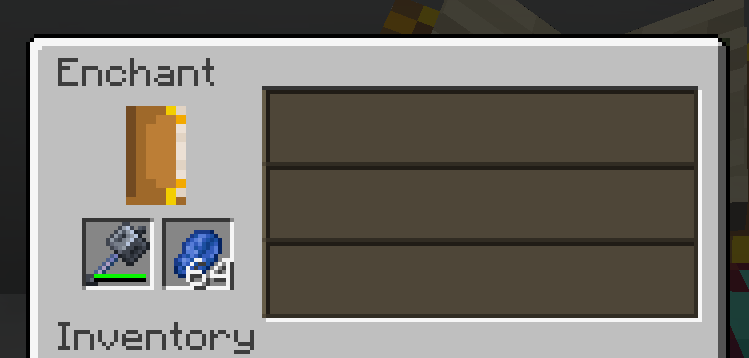 Enchantment table test