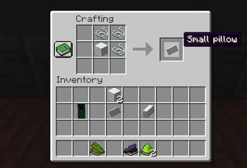 Small pillow Recipe