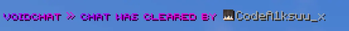 Chat cleared message