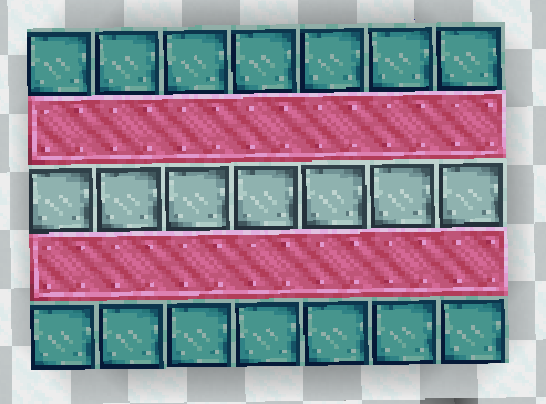 Trans flag made with light plating and locometal