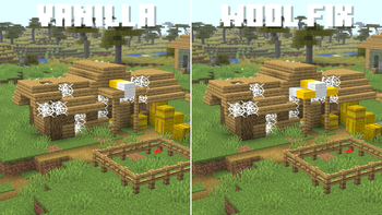 Comprassion of Vanilla and Fixed zombie shepherd house