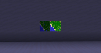 Maps on wall at night with/out glowing item frame