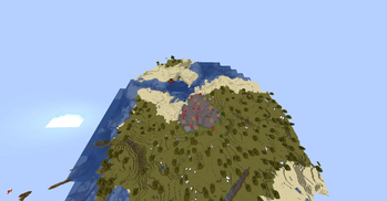 Mushroom Island Without Ocean