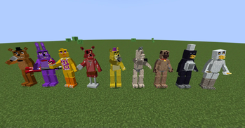 All Fnaf 1 Animatronics