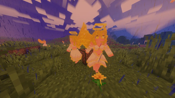 Anime angel spawn in the world