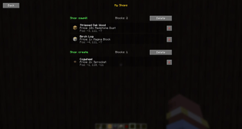 Manage your shops