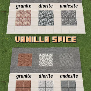 Granite, diorite, and andesite