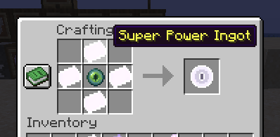 Crafting recipe for super eye