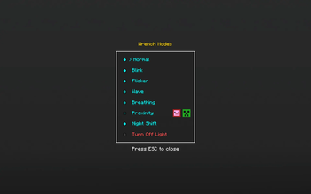 Wrench Menu