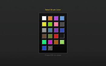 Paint Brush Menu