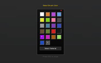 Paint Brush Menu