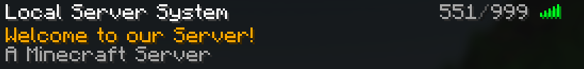 Serverlist Feature