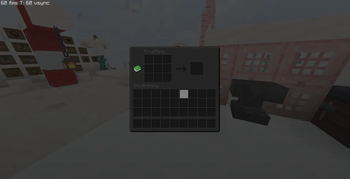 Crafting table gui