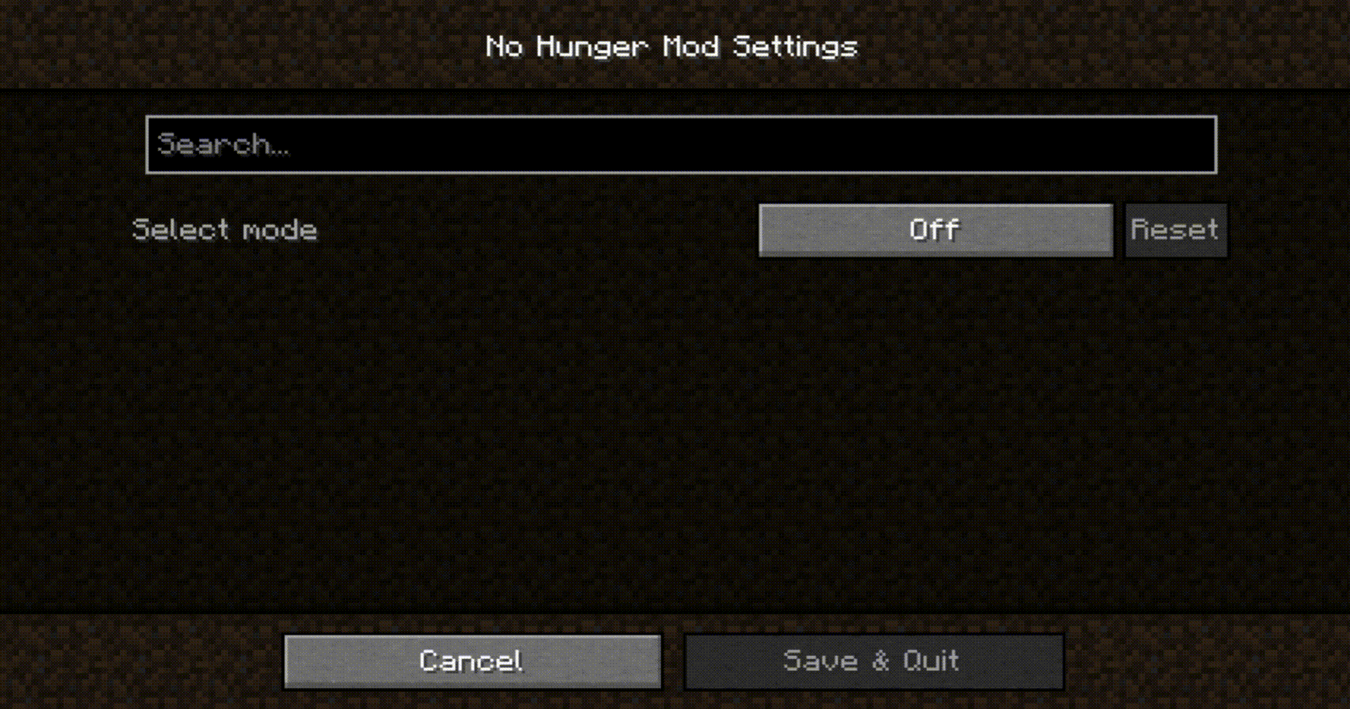 Turn the Mod to Special Only