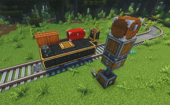 Compatibility with Trains and Contraptions