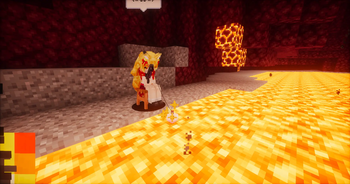 Fishing in Nether Lava