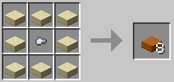 Craftable Red Sand Blocks